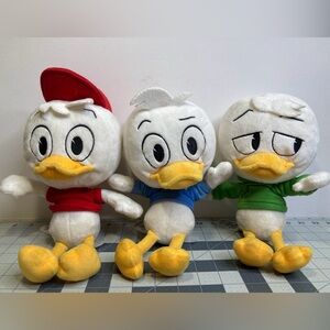 Disney Store Huey Dewey Louie 2017 DuckTales 10” Plush Set Of 3
